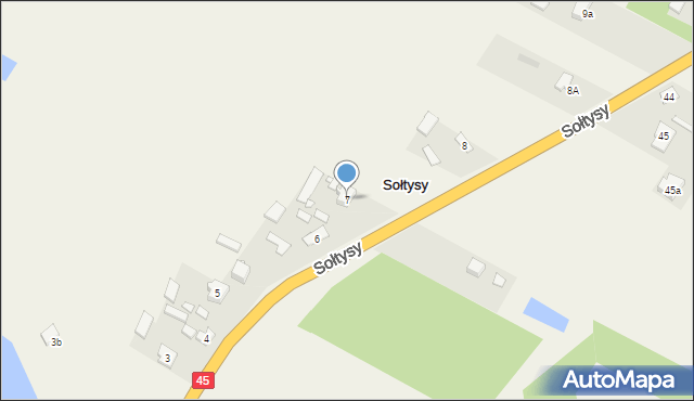 Sołtysy, Sołtysy, 7, mapa Sołtysy