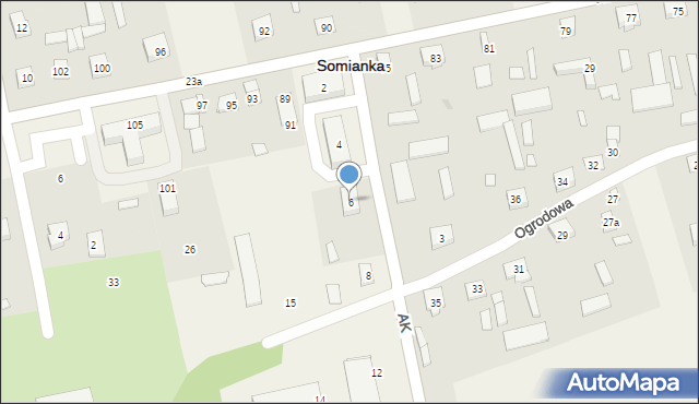 Somianka-Parcele, Somianka-Parcele, 16a, mapa Somianka-Parcele