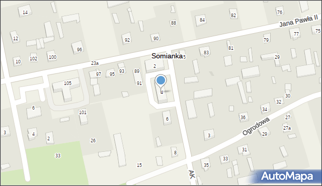 Somianka-Parcele, Somianka-Parcele, 16b, mapa Somianka-Parcele