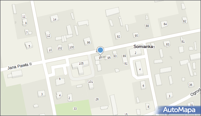 Somianka-Parcele, Somianka-Parcele, 24a, mapa Somianka-Parcele