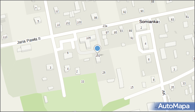 Somianka-Parcele, Somianka-Parcele, 25C, mapa Somianka-Parcele