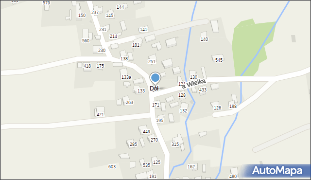 Sopotnia Wielka, Sopotnia Wielka, 135, mapa Sopotnia Wielka