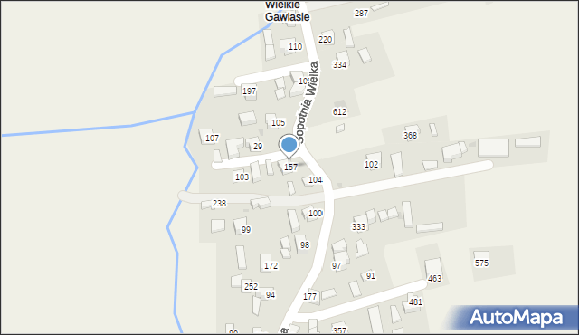 Sopotnia Wielka, Sopotnia Wielka, 157, mapa Sopotnia Wielka