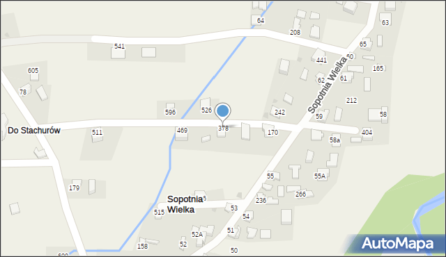 Sopotnia Wielka, Sopotnia Wielka, 324, mapa Sopotnia Wielka