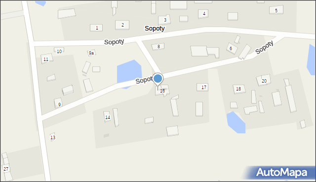 Sopoty, Sopoty, 16A, mapa Sopoty