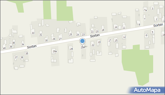 Sorbin, Sorbin, 23A, mapa Sorbin
