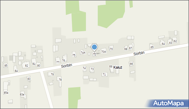 Sorbin, Sorbin, 72, mapa Sorbin