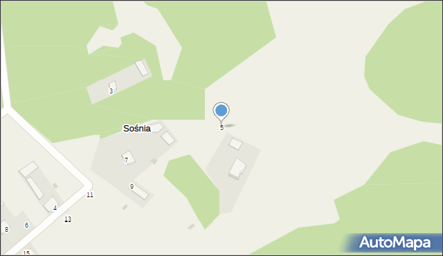 Sośnia, Sośnia, 5, mapa Sośnia