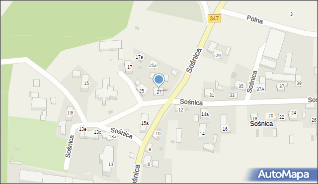 Sośnica, Sośnica, 27, mapa Sośnica