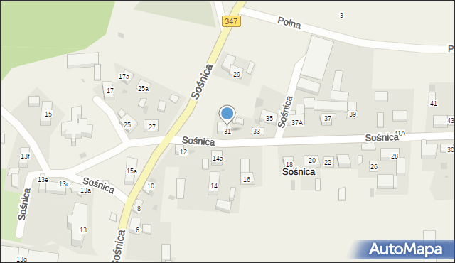 Sośnica, Sośnica, 31, mapa Sośnica