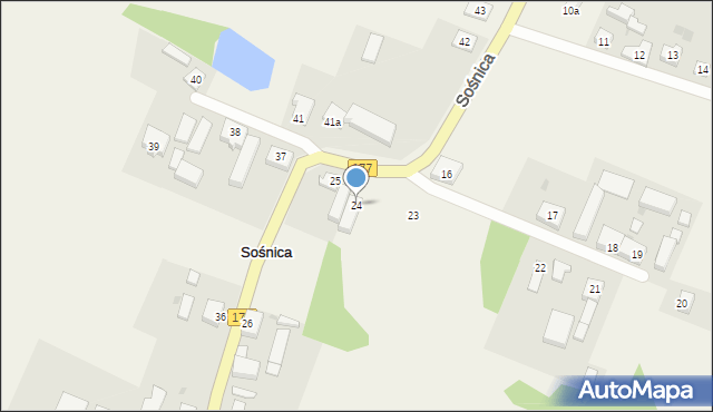 Sośnica, Sośnica, 24, mapa Sośnica