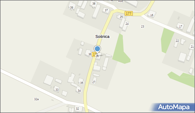 Sośnica, Sośnica, 26, mapa Sośnica