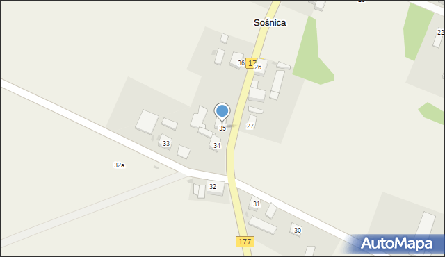 Sośnica, Sośnica, 35, mapa Sośnica