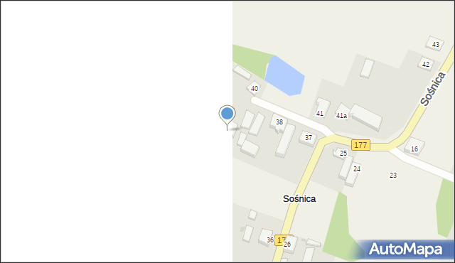 Sośnica, Sośnica, 39, mapa Sośnica