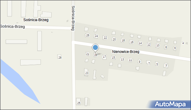 Sośnica-Brzeg, Sośnica-Brzeg, 19, mapa Sośnica-Brzeg