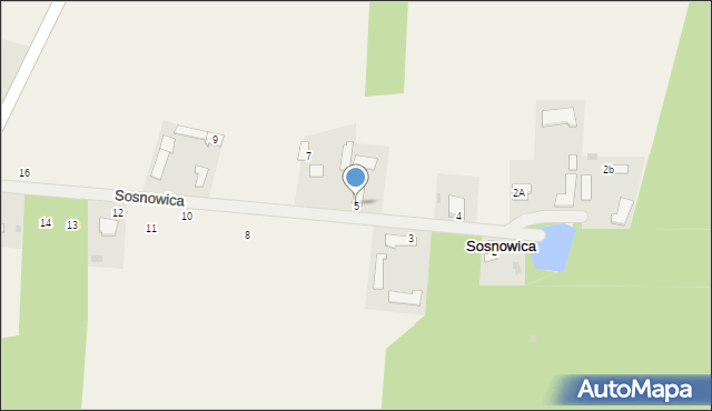 Sosnowica, Sosnowica, 5, mapa Sosnowica