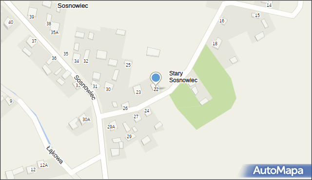 Sosnowiec, Sosnowiec, 22, mapa Sosnowca