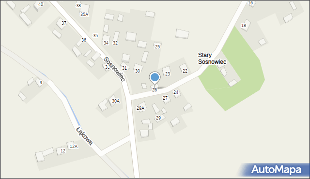 Sosnowiec, Sosnowiec, 26, mapa Sosnowca