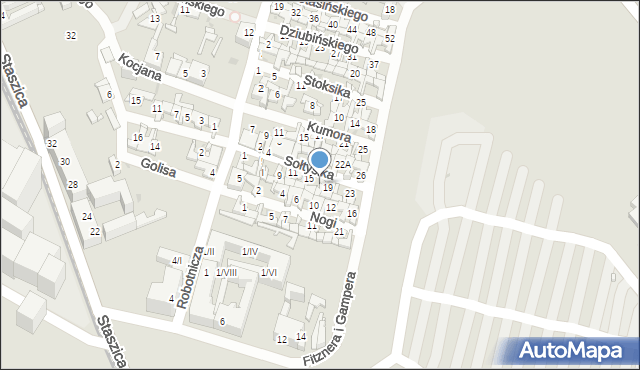 Sosnowiec, Sołtysika Antoniego, 17, mapa Sosnowca