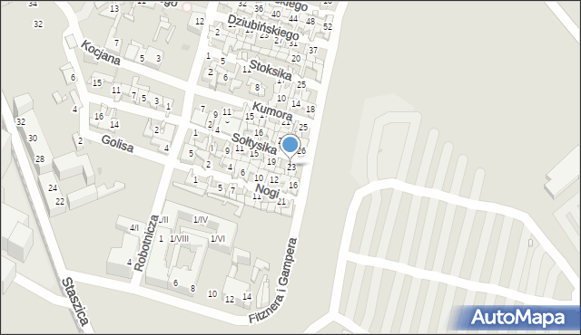 Sosnowiec, Sołtysika Antoniego, 23, mapa Sosnowca