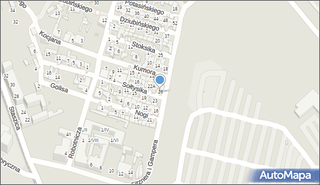 Sosnowiec, Sołtysika Antoniego, 26, mapa Sosnowca