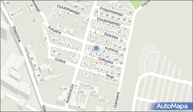 Sosnowiec, Sołtysika Antoniego, 6-10, mapa Sosnowca