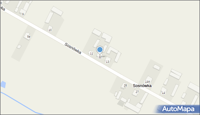 Sosnówka, Sosnówka, 12, mapa Sosnówka