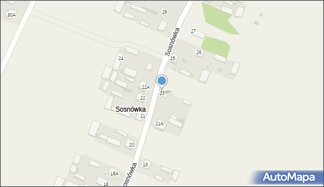 Sosnówka, Sosnówka, 23, mapa Sosnówka