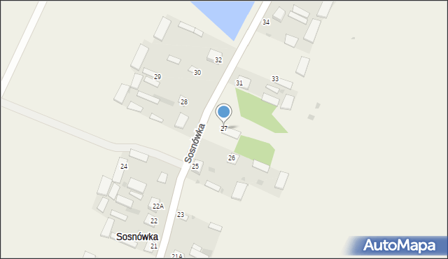 Sosnówka, Sosnówka, 27, mapa Sosnówka