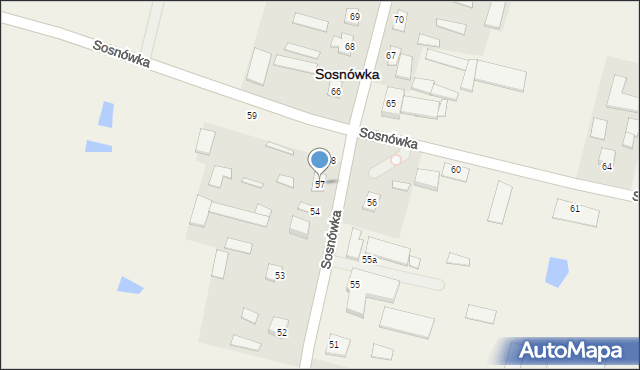 Sosnówka, Sosnówka, 57, mapa Sosnówka