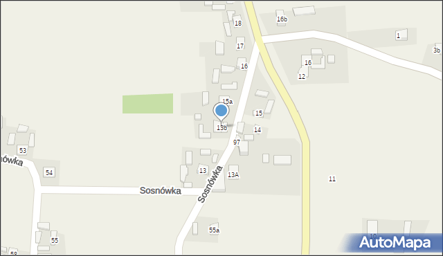 Sosnówka, Sosnówka, 13b, mapa Sosnówka