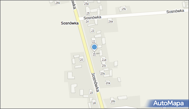 Sosnówka, Sosnówka, 21, mapa Sosnówka