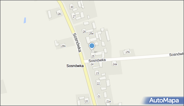 Sosnówka, Sosnówka, 25b, mapa Sosnówka