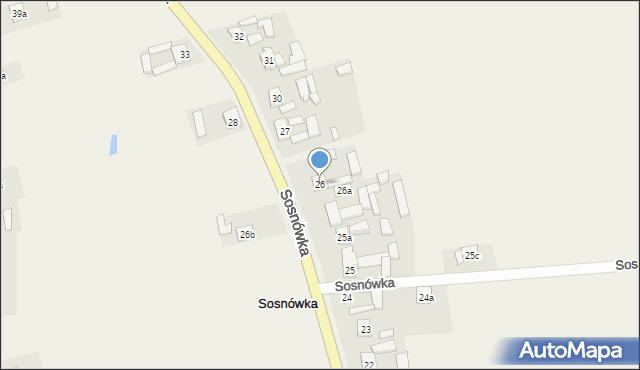 Sosnówka, Sosnówka, 26, mapa Sosnówka