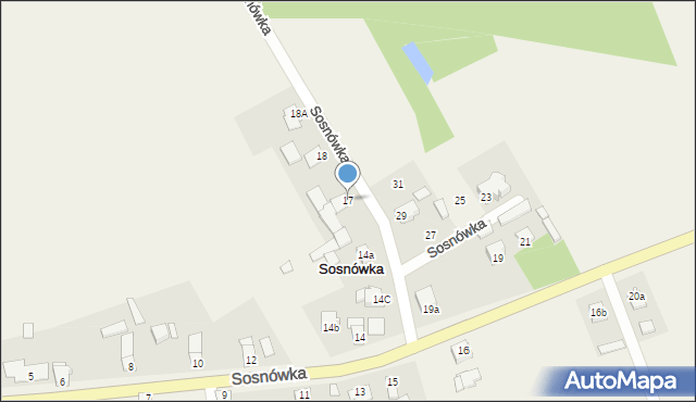 Sosnówka, Sosnówka, 17, mapa Sosnówka