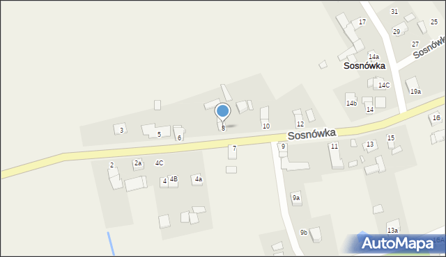 Sosnówka, Sosnówka, 8, mapa Sosnówka