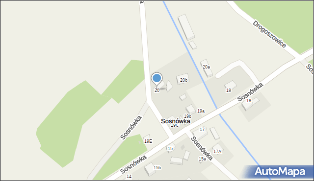 Sosnówka, Sosnówka, 20, mapa Sosnówka