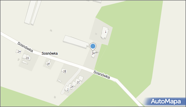 Sosnówka, Sosnówka, 1A, mapa Sosnówka