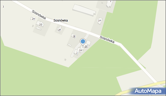 Sosnówka, Sosnówka, 2B, mapa Sosnówka