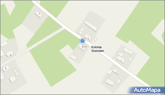 Sosnówko, Sosnówko, 3, mapa Sosnówko