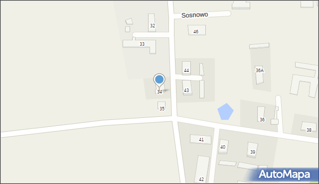 Sosnowo, Sosnowo, 34, mapa Sosnowo