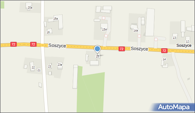 Soszyce, Soszyce, 15, mapa Soszyce