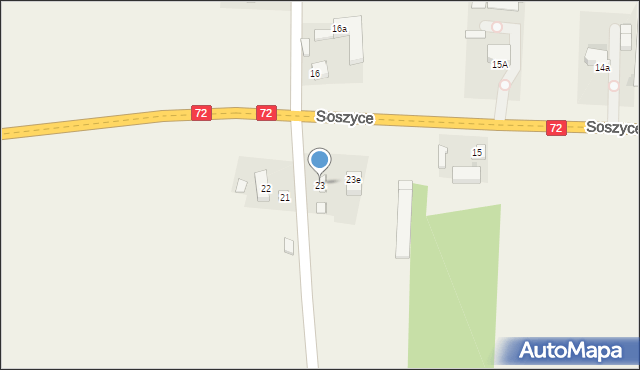 Soszyce, Soszyce, 23, mapa Soszyce