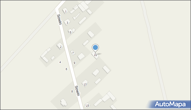 Sowin, Sowin, 11, mapa Sowin