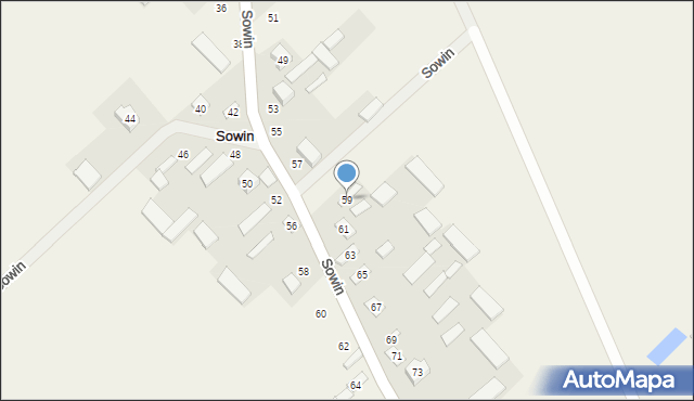 Sowin, Sowin, 59, mapa Sowin