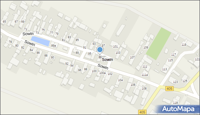 Sowin, Sowin, 99, mapa Sowin