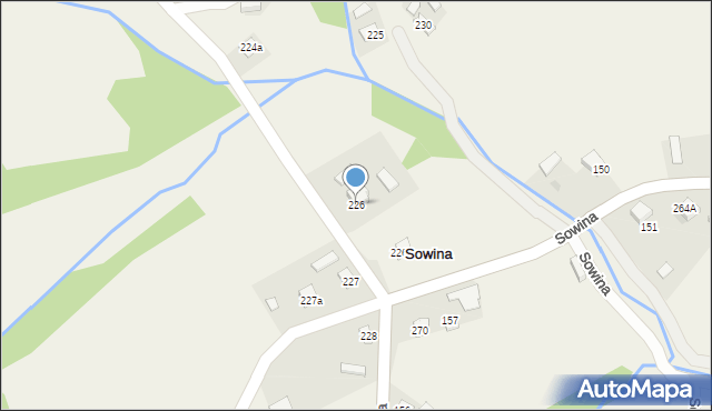 Sowina, Sowina, 226, mapa Sowina