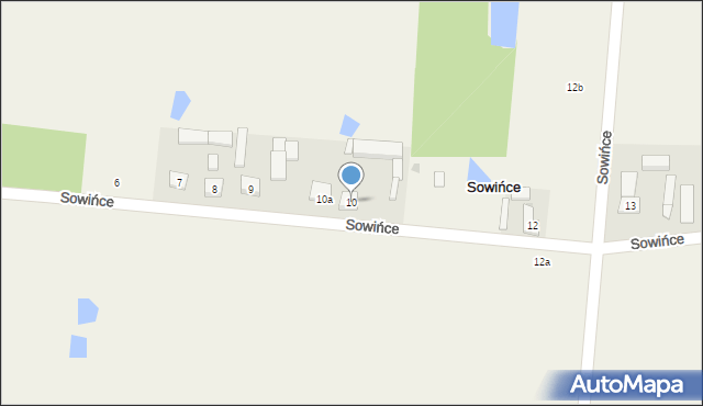 Sowińce, Sowińce, 10, mapa Sowińce