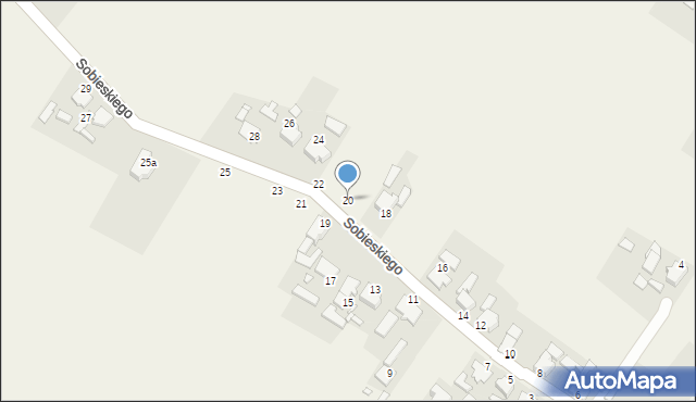 Staniszcze Wielkie, Sobieskiego, 20, mapa Staniszcze Wielkie