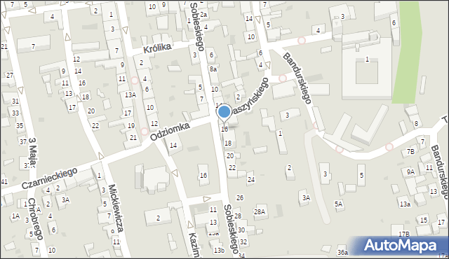 Stary Sącz, Sobieskiego, 16, mapa Stary Sącz